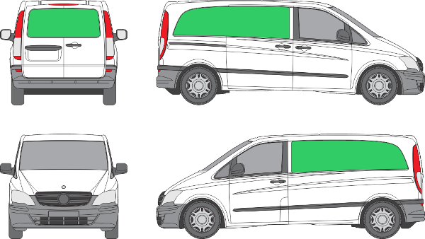 Mercedes Benz Vito L1H1 (2010-2013)