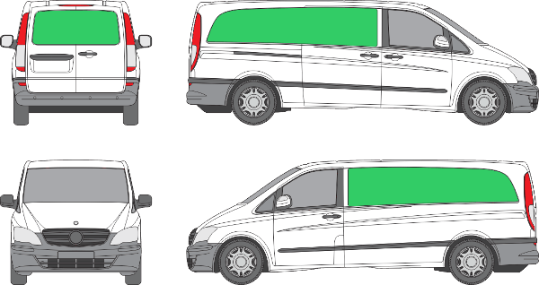 Mercedes Benz Vito L3H1 (2010-2013)